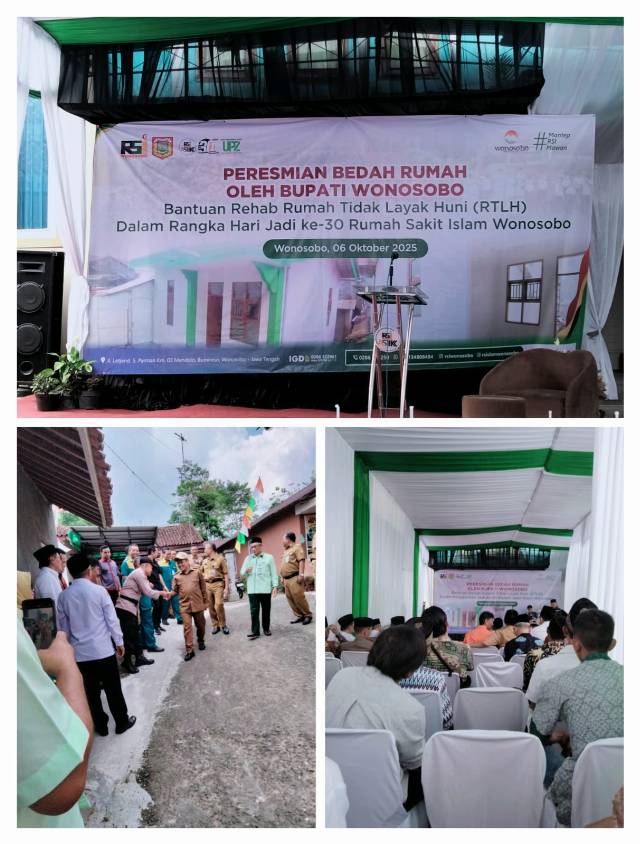 Peresmian Bedah Rumah oleh Bupati Wonosobo